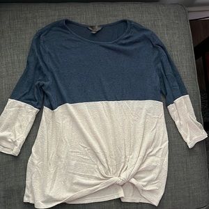 Knot Tied 3/4 Sleeve Shirt